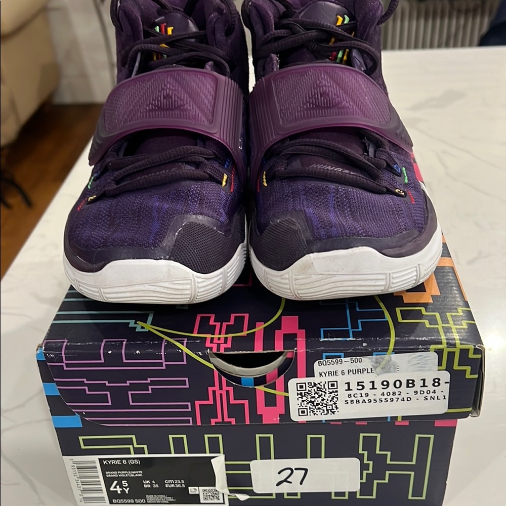 Nike Kids Kyrie 8 Purple Basketball Shoes